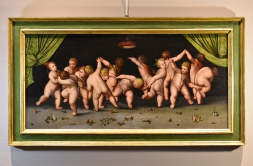 Danse d'Enfants, École flamande fin du XVIe siècle - Tableaux et dessins Style Renaissance