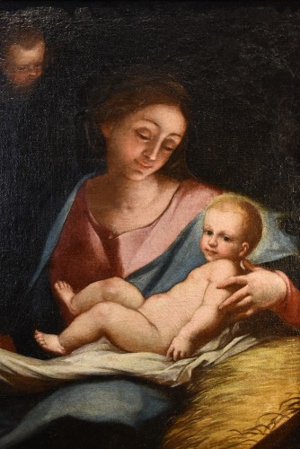 Vierge à l'Enfant, École génoise de la seconde moitié du XVIIe siècle - Antichità Castelbarco