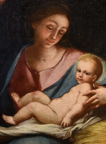 XVIIe siècle - Vierge à l'Enfant, École génoise de la seconde moitié du XVIIe siècle