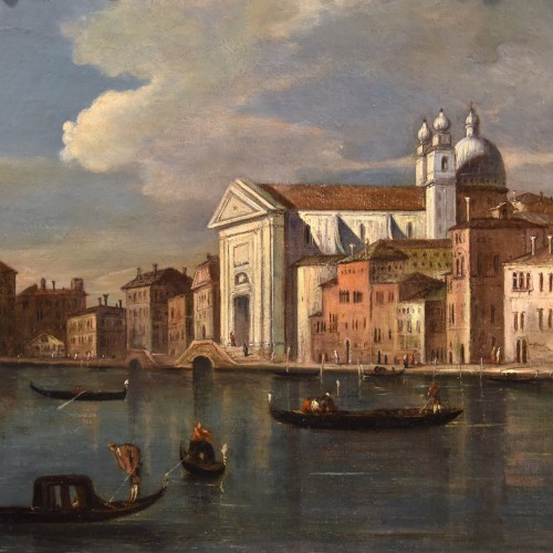 Giacomo Guardi (1764 - 1835), Vue de Venise avec le canal de la Giudecca et l'église des Gesuati - Antichità Castelbarco