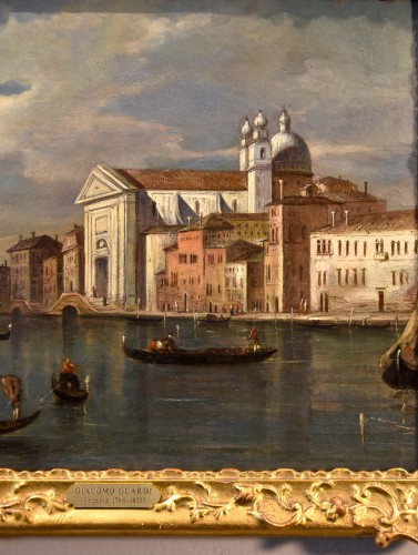 Giacomo Guardi (1764 - 1835), Vue de Venise avec le canal de la Giudecca et l'église des Gesuati - Louis XVI