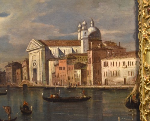 Louis XVI - Giacomo Guardi (1764 - 1835), Vue de Venise avec le canal de la Giudecca et l'église des Gesuati