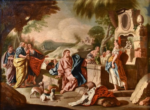 Christ And The Samaritan Woman, esco de Mura ( 1696-1782)