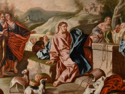 Louis XV - Christ And The Samaritan Woman, esco de Mura ( 1696-1782)