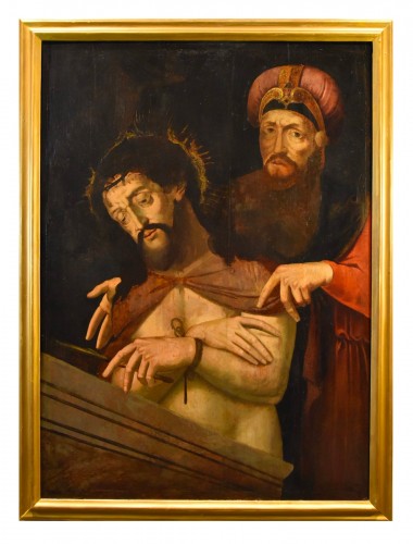 Ecce Homo With Pontius Pilate, Flemish school of the 16th century