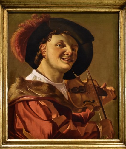 Violin Player, Workshop of Hendrick Ter Brugghen (1588-1629)