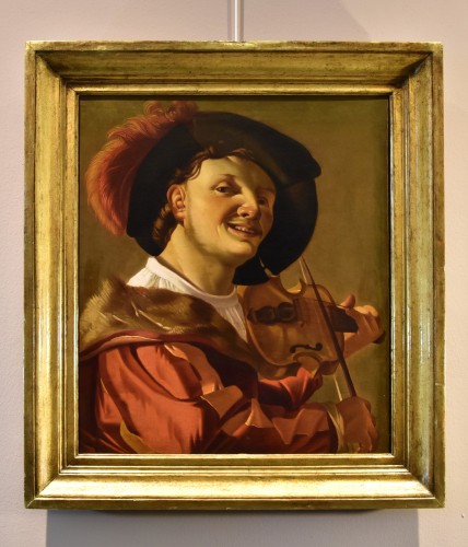 Paintings & Drawings  - Violin Player, Workshop of Hendrick Ter Brugghen (1588-1629)