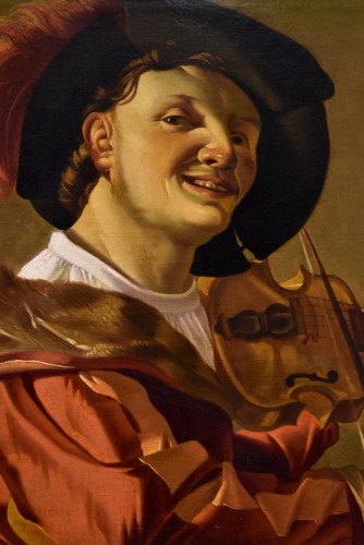 Antiquités - Joueur de Violon, atelier de Hendrick Ter Brugghen (1588-1629)