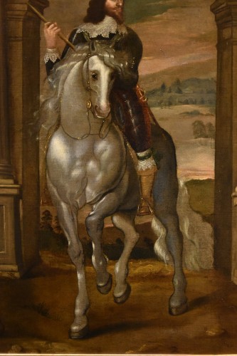 Charles Ier Roi d'Angleterre, école flamanede du 17e siècle - Antichità Castelbarco