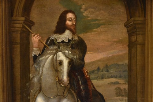 Antiquités - Portrait Of Charles I King Of England, Flemish school of the 17th century