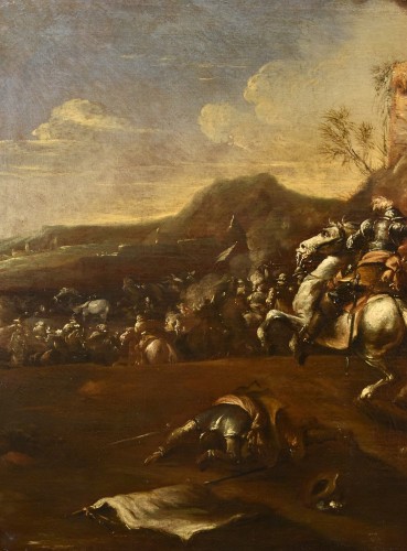 Choc de cavalerie - Francesco Graziani, dit Ciccio Napoletano - Antichità Castelbarco
