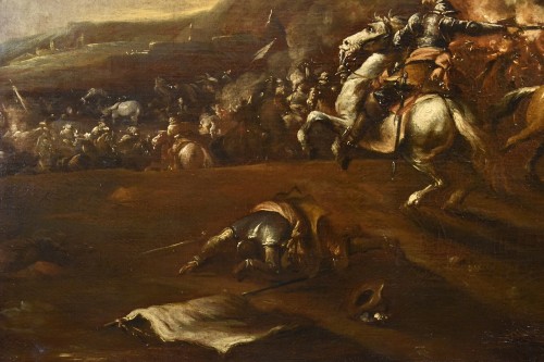 Battle With Clash Of Horsemen, Francesco Graziani  - Louis XIV