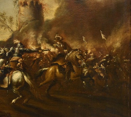 Louis XIV - Battle With Clash Of Horsemen, Francesco Graziani 