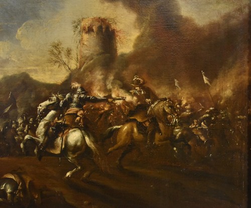 Antiquités - Battle With Clash Of Horsemen, Francesco Graziani 