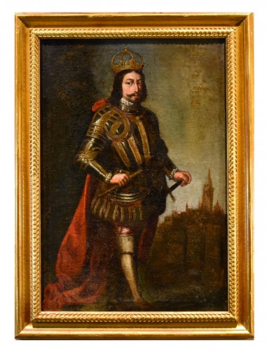 Full-length Portrait Of A King, Spanish school of the 17th century