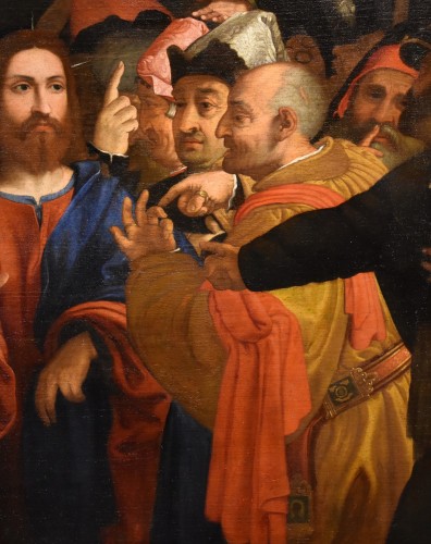 Le Christ et la femme adultère, atelier de Lorenzo Lotto (1480 - 1556) - Louis XIII