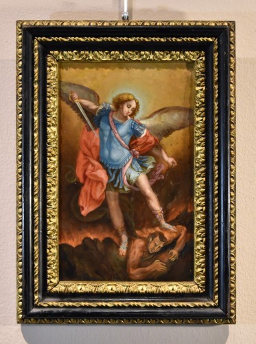 Saint Michael Archangel by Guido Reni (1575 - 1642) - Paintings & Drawings Style Louis XIII