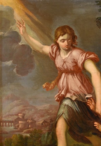 Paintings & Drawings  -  The Guardian Angel,Italian school of the 17th century