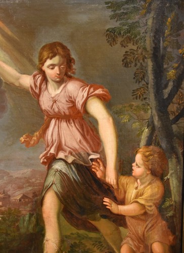 17th century -  The Guardian Angel,Italian school of the 17th century