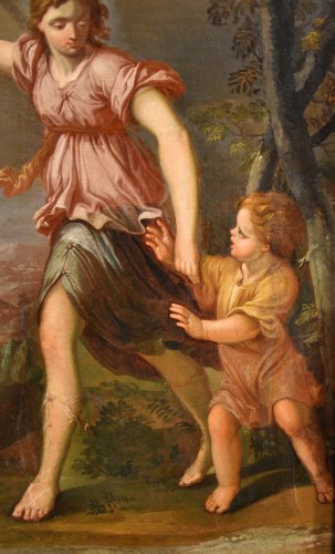 Louis XIV -  The Guardian Angel,Italian school of the 17th century