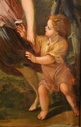 Antiquités -  The Guardian Angel,Italian school of the 17th century