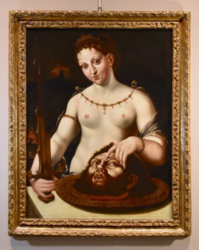 Judith Victorious, Flanders 16th century - Paintings & Drawings Style Louis XIII