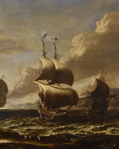 Antiquités - Marine avec voiliers, attribué à Marco Ricci (1676 - 1730) 