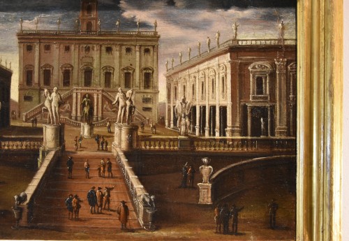Vue de Rome avec la place du Capitole, atelier de Gaetano Vetturali (1701-1783) - Louis XV