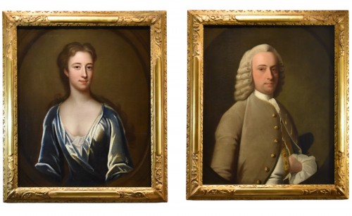 Portraits Of An English Couple From The 18th Century