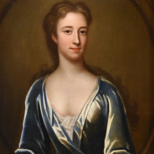 Portraits de deux époux anglais du XVIIIe siècle - Antichità Castelbarco