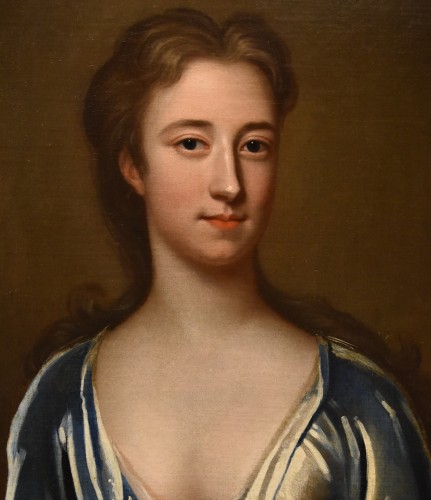 Portraits de deux époux anglais du XVIIIe siècle - Louis XV