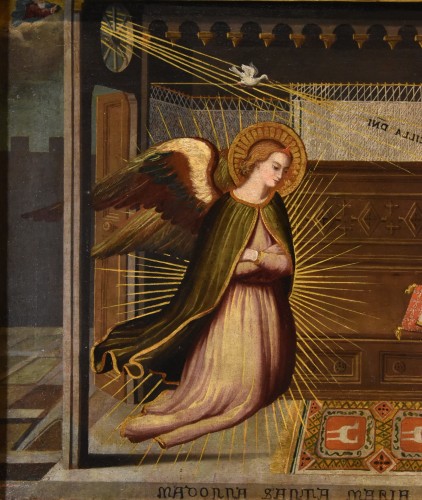 Tableaux et dessins Tableaux XVIIe siècle - L'Annonciation, Peintre florentin du 17e/18e siècle