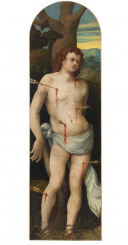 Zenone Veronese (1484 - Vers 1542), San Sebastiano ET San Cristoforo - Tableaux et dessins Style Louis XIII