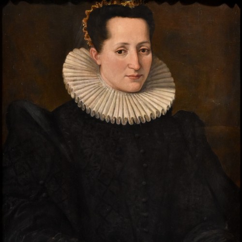 Santi Di Tito (1536 - 1603) Portrait de noble Dame - Antichità Castelbarco