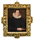 Santi Di Tito (1536 - 1603) Portrait de noble Dame