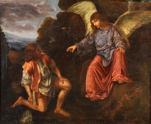 Toby And The Angel, Italy 17th century