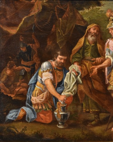 Tableaux et dessins Tableaux XVIIe siècle - Alexandre Le Grand devant Le Tombeau d'Achille, Francesco De Mura (1696 – 1782)