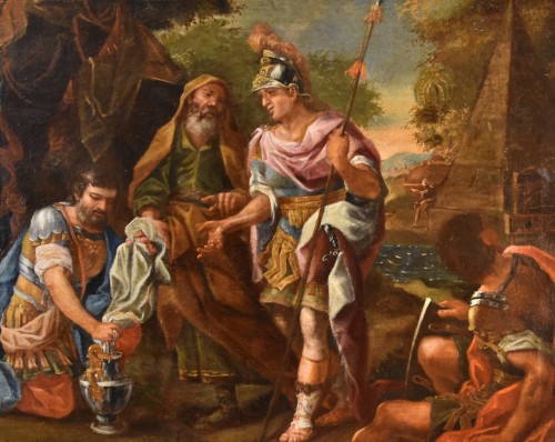 Louis XV - Alexandre Le Grand devant Le Tombeau d'Achille, Francesco De Mura (1696 – 1782)