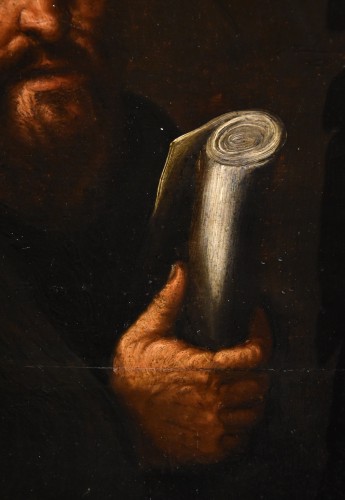 Antiquités - Portrait Of The Alchemist Morieno Romano, Flemish Mannerism Early 17th Cent