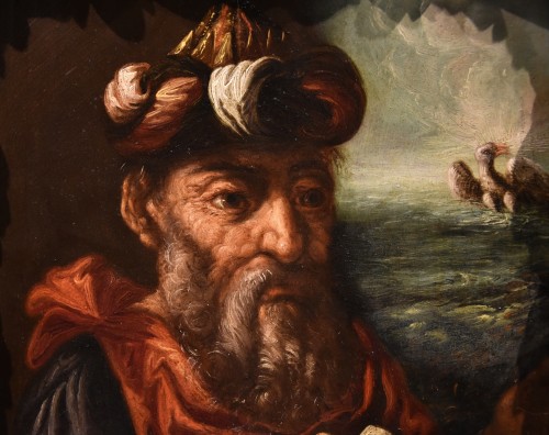 Paintings & Drawings  - Portrait Of The Alchemist Hermes, Flemish Mannerist Painter 17th Century
