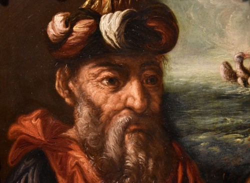 Portrait Of The Alchemist Hermes, Flemish Mannerist Painter 17th Century - 