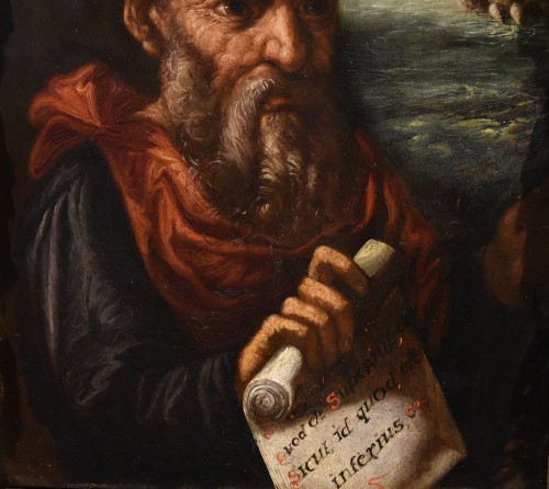 Antiquités - Portrait Of The Alchemist Hermes, Flemish Mannerist Painter 17th Century