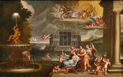 Toilet Of Venus, 17th century italian school - Paintings & Drawings Style Louis XIV