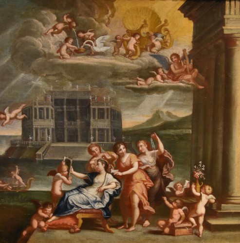 Paintings & Drawings  - Toilet Of Venus, 17th century italian school