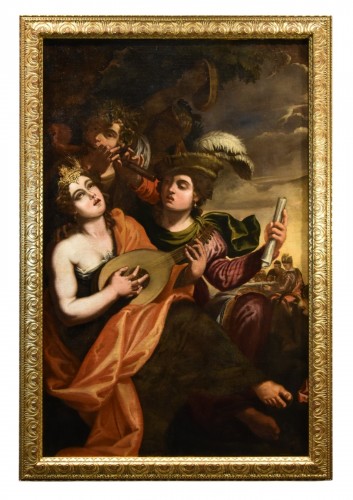 Aeneas And Dido, Attributed To Pseudo-caroselli (Active C. 1630/1650)