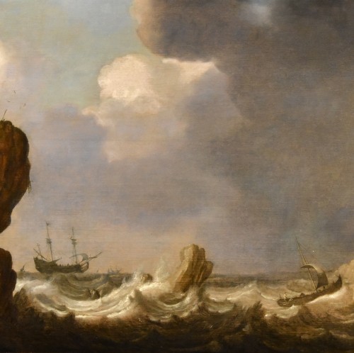 Paintings & Drawings  - Seascape With Ships, flemish school of ,the 17th century