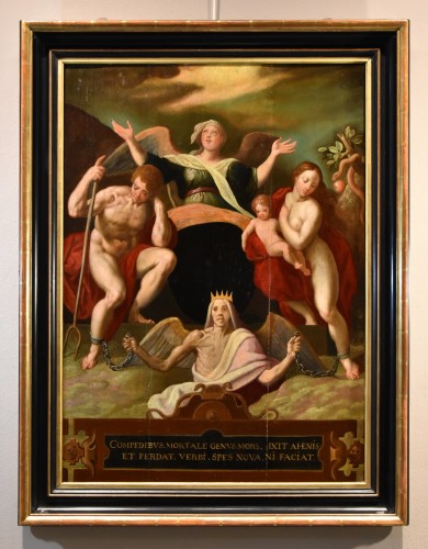 The Redemption Of Adam And Eve, Jacob De Backer ( C. 1555 – 1585) - Paintings & Drawings Style Louis XIII