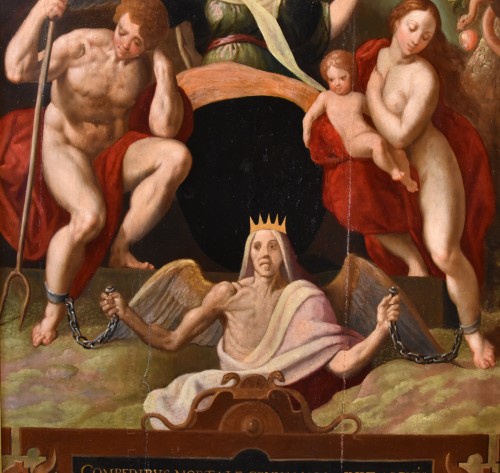 Antiquités - The Redemption Of Adam And Eve, Jacob De Backer ( C. 1555 – 1585)