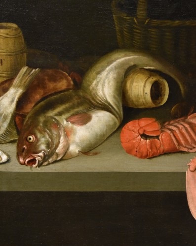 Alexander van Adriaenssen (1587 - 1661), Nature morte avec huîtres - Antichità Castelbarco