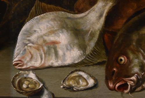 Antiquités - Alexander van Adriaenssen (1587 - 1661), Nature morte avec huîtres